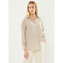 Kleding Slfemma-Sanni Ls Striped Shirt Noos Beige - Selected Femme - Beschikbaar in 38