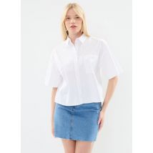 Vêtements Slfagnese 2/4 Cropped Pearl Shirt B Blanc - Selected Femme - Disponible en 38