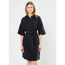 Bekleidung Slflinnie 2/4 Short Linen Shirt Dress B schwarz - Selected Femme - Größe 42