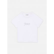 Bekleidung Shrunken D Tee Diamante weiß - JUICY COUTURE - Größe XL