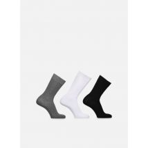 Sarenza Wear Lot de 3 paires de chaussettes haute noir gris chiné off white homme - Calze e collant - Disponibile in 39 - 42