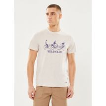 Kleding Arcy T-shirt Cotton - Vélo Club Beige - Faguo - Beschikbaar in S