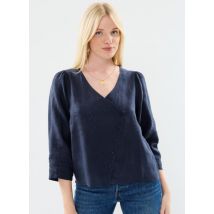 Kleding V-Neck Blouse Blauw - The Tiny Big Sister - Beschikbaar in 36