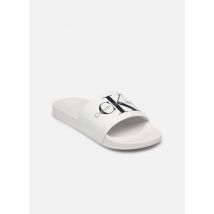 Tongs SLIDE MONOGRAM CO YBR Blanc - Calvin Klein - Disponible en 40