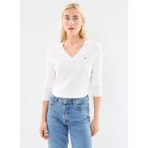 Vêtements Co Jersey Stitch V-N WW0WW42049 Blanc - Tommy Hilfiger - Disponible en XXL