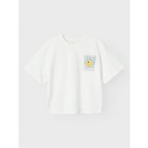 Vêtements Nkfkailamos Ss Boxy Top Noos Beige - Name it - Disponible en 7 - 8A