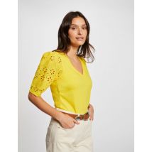 Morgan T-shirt Jaune - Disponible en S