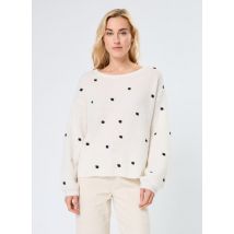 Vêtements BYOTIKI EMBROIDERY JUMPER - Blanc - B-Young - Disponible en S