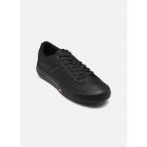 Tommy Hilfiger TH HI VULC STREET RWB LTH LOW Noir - Baskets - Disponible en 45