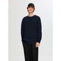 Kleding Slhcallis Ls Knit Cable Crew Neck Noos Blauw - Selected Homme - Beschikbaar in S