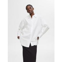 Kleding SLFAURA LS SHIRT B Wit - Selected Femme - Beschikbaar in 36