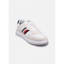 Tommy Hilfiger Light Cupsole Lth stripes Blanc - Baskets - Disponible en 43