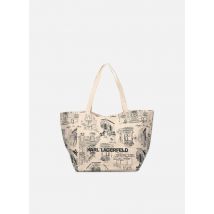 Sacs à main K/Jp Aop Canvas Shopper Beige - Karl Lagerfeld - Disponible en T.U