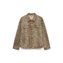 Vêtements VMTESSA LS OVERSIZE DNM AOP JACKET NOOS Marron - Vero Moda - Disponible en M