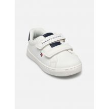 Tommy Hilfiger LOW CUT VELCRO SNEAKER WHITE/BLUE Blanc - Baskets - Disponible en 21
