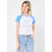 Kleding Contrast Raglan Baby Tee Wit - JUICY COUTURE - Beschikbaar in XL