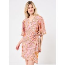 Kleding OBJHOLLY 2/4 RE SHORT WRAP DRESS 138 Roze - OBJECT - Beschikbaar in 36