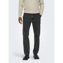 Vêtements ONSEDGE STR CAR WB 3015 TAI DNM NOOS Noir - Only & Sons - Disponible en 31 X 32