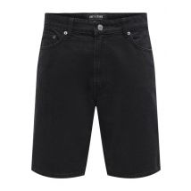 Vêtements ONSFADE BLACK 9087 TAI DNM SHORTS NOOS Noir - Only & Sons - Disponible en S