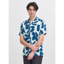Kleding CFWESTON SS RC printet linen shirt Blauw - Casual Friday - Beschikbaar in XXL