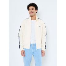 Vêtements CONTRAST TAPE TRACK JACKET Blanc - Fred Perry - Disponible en L