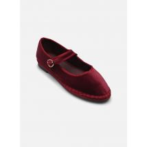 Ballerina's Mary Jane Velvet Bordeaux - Flabelus - Beschikbaar in 42