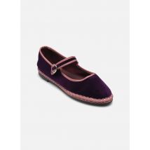 Ballerinas Mary Jane Velvet lila - Flabelus - Größe 40