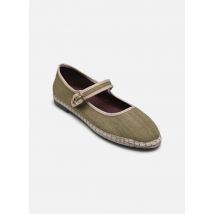 Ballerinas Mary Jane Linen grün - Flabelus - Größe 41