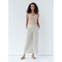 Caroll Pantalon large Beige - Disponible en 36