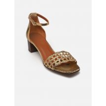 Sandalen Sandales n°890 - Cuir craquelé - Doré Goud en brons - Rivecour - Beschikbaar in 38