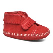 Minnetonka Front Strap Bootie - Ankle boots Kids, Red