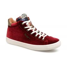 Pepe jeans STARK SEQUINS - Trainers Women, Burgundy