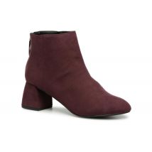 Pieces PSDAJA BOOT - Ankle boots Women, Burgundy