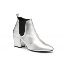 Vero Moda VmNice leather boot - Ankle boots Women, Silver