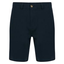 Shorts Hertzel Tailored Fit Premium Linen Cotton Blend Chino Shorts in Sky Captain Navy - Nines Collection / S - Tokyo Laundry