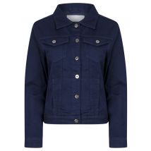 Coats / Jackets Feather Women's Stretch Cotton Denim Jacket in Patriot Blue - Amara Reya / 10 - Tokyo Laundry