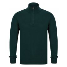 Jumpers Redwood 2 Half Zip Neck Cashmilon Knit Jumper in Evergreen - Kensington Eastside / M - Tokyo Laundry