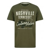 T-Shirts Nash Car Motif Cotton Jersey T-Shirt in Grape Leaf - South Shore / S - Tokyo Laundry