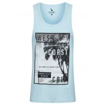 Vests WC Cali Motif Print Cotton Vest Top in Omphalodes Blue - South Shore / XL - Tokyo Laundry