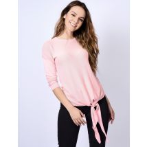 Jumpers Cloverfield Tie Front Jumper in English Rose - Plum Tree / L - Tokyo Laundry