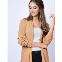 Jumpers Quayside Ribbed Cardigan in Mink - Plum Tree / L - Tokyo Laundry