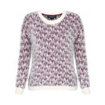 Jumpers Womens Amara Reya Sage Feather Finish Jumper in Dark Purple / 12 - Tokyo Laundry