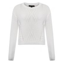 Jumpers Amara Reya Yew white jumper / 12 - Tokyo Laundry