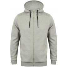 Hoodies / Sweatshirts Foreland Textured Fleece Zip Through Hoodie in Light Grey Marl - Dissident / S - Tokyo Laundry