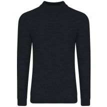 Jumpers Domino Turtle Neck Knitted Jumper in Dark Navy - Dissident / XXL - Tokyo Laundry
