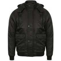 Coats / Jackets Keble Padded Coat with Detachable Hood in Black - Dissident / S - Tokyo Laundry