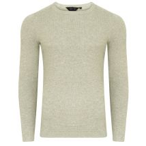 Jumpers Scout Crew Neck Knitted Jumper in Oatgrey Marl - Dissident / XXL - Tokyo Laundry