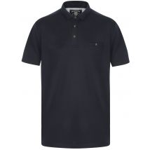 Polo Shirts Landseer Textured Polo Shirt In True Navy - Kensington Eastside / S - Tokyo Laundry