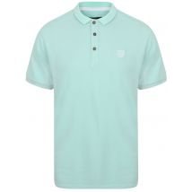 Polo Shirts Lewisham Cotton Pique Polo Shirt In Pastel Turquoise - Kensington Eastside / S - Tokyo Laundry