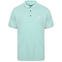 Polo Shirts Lewisham Cotton Pique Polo Shirt In Pastel Turquoise - Kensington Eastside / S - Tokyo Laundry